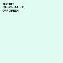 #E0FBF1 - Off Green Color Image