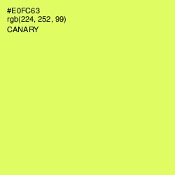 #E0FC63 - Canary Color Image