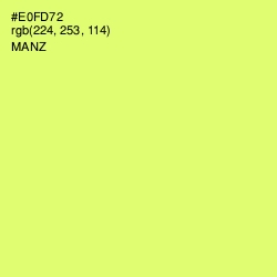 #E0FD72 - Manz Color Image