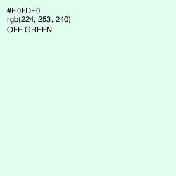 #E0FDF0 - Off Green Color Image