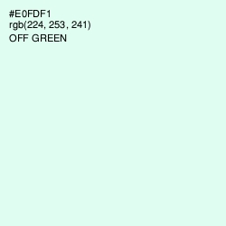 #E0FDF1 - Off Green Color Image