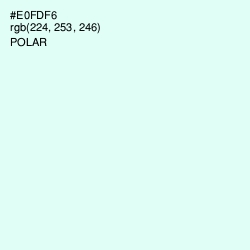 #E0FDF6 - Polar Color Image