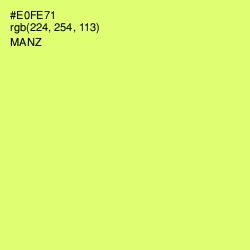 #E0FE71 - Manz Color Image