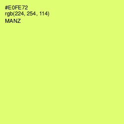 #E0FE72 - Manz Color Image