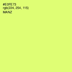 #E0FE73 - Manz Color Image