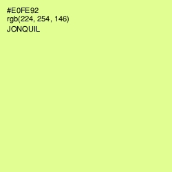 #E0FE92 - Jonquil Color Image