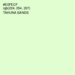 #E0FECF - Tahuna Sands Color Image