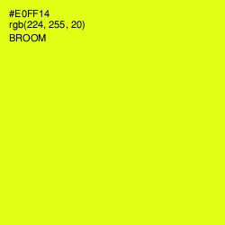 #E0FF14 - Broom Color Image