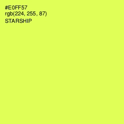 #E0FF57 - Starship Color Image