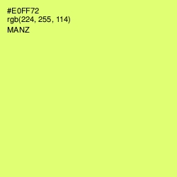 #E0FF72 - Manz Color Image