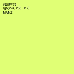 #E0FF75 - Manz Color Image