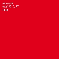 #E1001B - Red Color Image