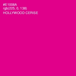 #E1008A - Hollywood Cerise Color Image