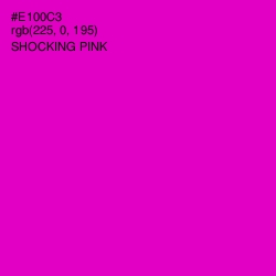 #E100C3 - Shocking Pink Color Image