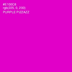 #E100C8 - Purple Pizzazz Color Image