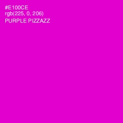 #E100CE - Purple Pizzazz Color Image