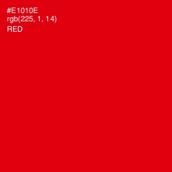 #E1010E - Red Color Image