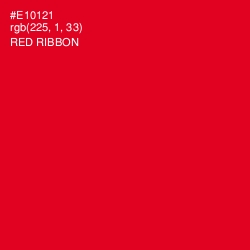 #E10121 - Red Ribbon Color Image