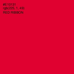 #E10131 - Red Ribbon Color Image