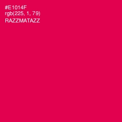 #E1014F - Razzmatazz Color Image