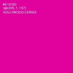 #E1019D - Hollywood Cerise Color Image