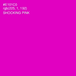 #E101C0 - Shocking Pink Color Image
