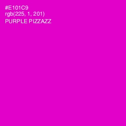 #E101C9 - Purple Pizzazz Color Image