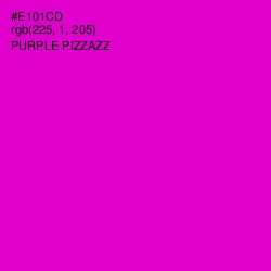 #E101CD - Purple Pizzazz Color Image