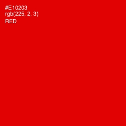 #E10203 - Red Color Image