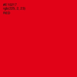 #E10217 - Red Color Image