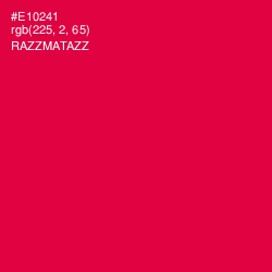 #E10241 - Razzmatazz Color Image