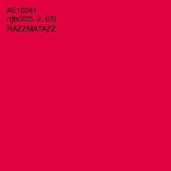 #E10241 - Razzmatazz Color Image