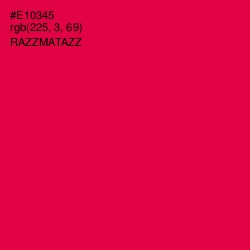 #E10345 - Razzmatazz Color Image