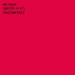 #E10443 - Razzmatazz Color Image