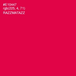 #E10447 - Razzmatazz Color Image