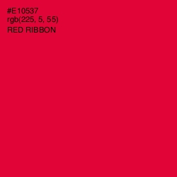 #E10537 - Red Ribbon Color Image