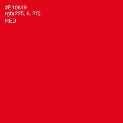 #E10619 - Red Color Image