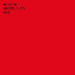 #E1071B - Red Color Image