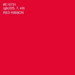 #E10731 - Red Ribbon Color Image