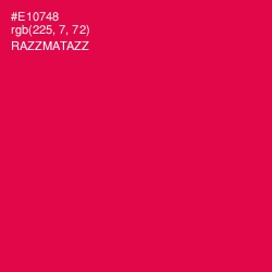 #E10748 - Razzmatazz Color Image