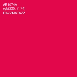 #E1074A - Razzmatazz Color Image