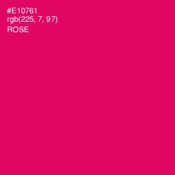 #E10761 - Rose Color Image