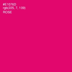 #E1076D - Rose Color Image