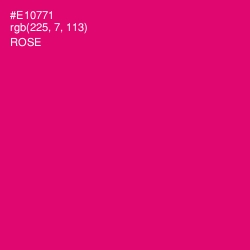 #E10771 - Rose Color Image