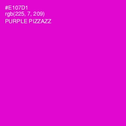 #E107D1 - Purple Pizzazz Color Image