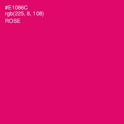 #E1086C - Rose Color Image