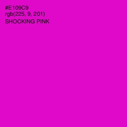 #E109C9 - Shocking Pink Color Image