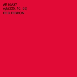 #E10A37 - Red Ribbon Color Image