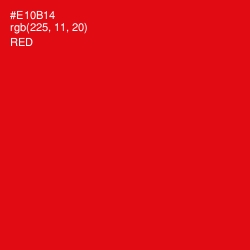 #E10B14 - Red Color Image