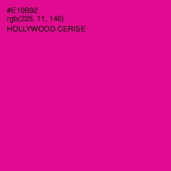 #E10B92 - Hollywood Cerise Color Image
